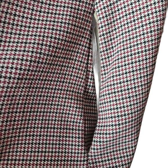 Zara Basic red houndstooth long-sleeve dress - Picture 7 of 11